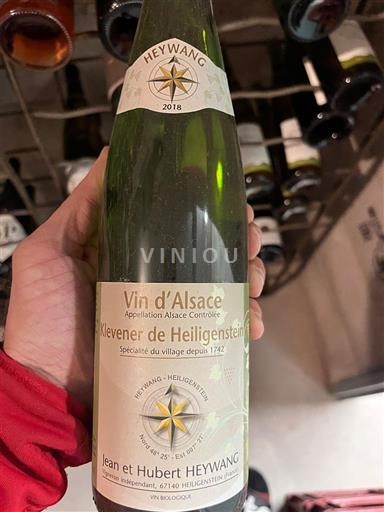 Alsazia Klevener di Heiligenstein Jean et Hubert Heywang 2018