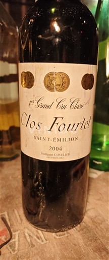 Bordeaux Saint-Émilion Premier Grand Cru Classé Clos Fourtet 2004