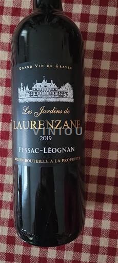 Vin Rouge sec Les Jardins de Laurenzane Laurenzane 2019 France Bordeaux Pessac-Léognan AOC