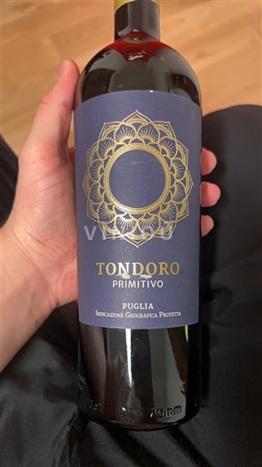 Apulia Wines Unspecified Tondoro Primitivo 2021