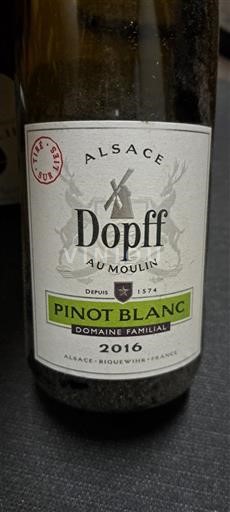 Alsasko Dopff Au Moulin Pinot Blanc Domaine Familial 2016