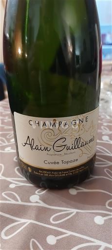 Vin Effervescent Blanc brut Cuvée Topaze Alain Guillaume Non millésimé France Champagne AOC