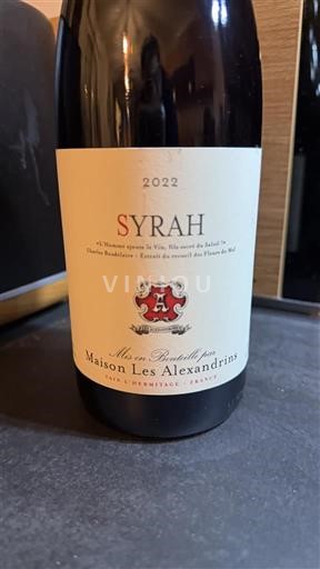 Wijnen Rouge sec Syrah Maison Les Alexandrins 2022 Frankrijk Alpen en Rhônevallei Rhodanische Heuvels IGP