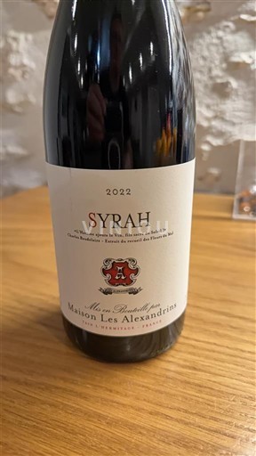 Alpes và các vùng Rhodanien Collines rhodaniennes Maison Les Alexandrins Syrah 2022