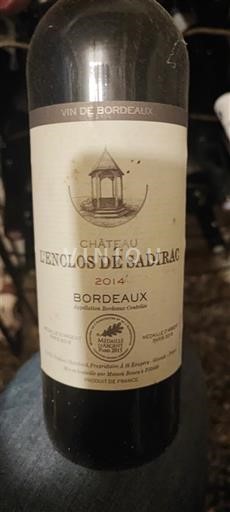 Bordeaux Château L'Enclos de Sadirac 2014
