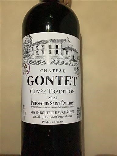 Bordeaux Puisseguin-saint-émilion Château Gontet Tradition - Récoltant 2024