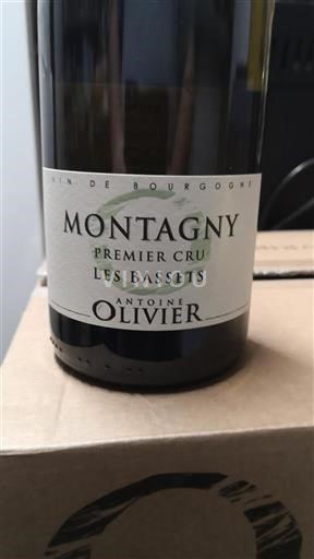 Borgonha Montagny Premier Cru Antoine Olivier Les Bassets 2022