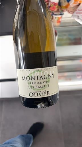 Bourgogne Montagny Premier Cru Antoine Olivier Les Bassets 2022