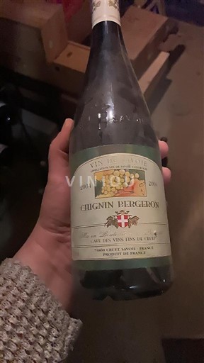 Savoja in Bugey Chignin-Bergeron Cave des Vins Fins de Cruet 2004