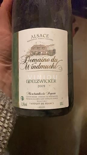 Alsacia Domaine Windmuehl Edelzwicker 2009
