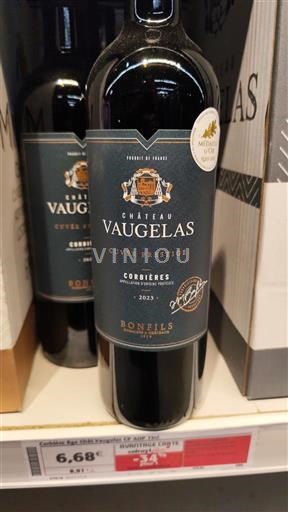 Rượu vang Rouge sec Cuvée Prestige Château Vaugelas 2023 Pháp Languedoc Corbières AOC