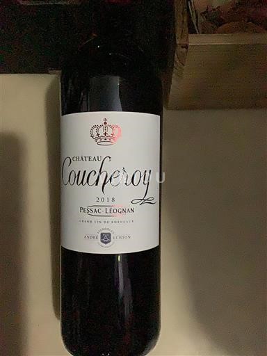 Bordeaux Pessac-Léognan Château Coucheroy André Lurton 2018