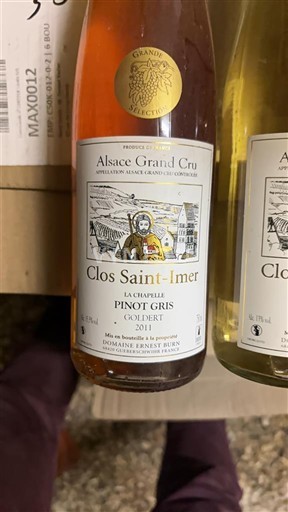 Wines Blanc sec La Chapelle Domaine Ernest Burn 2011 France Alsace Pinot Grigio AOC Grand Cru