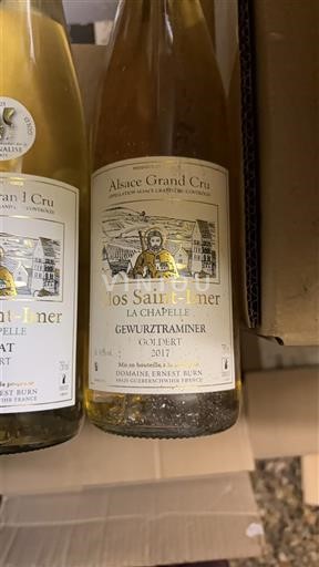 Alsasko Gewürztraminer Grand Cru Domaine Ernest Burn Clos Saint-Imer La Chapelle 2017