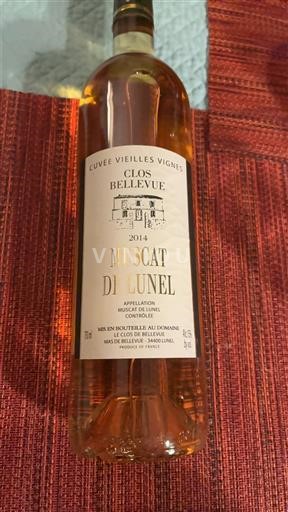 Vinos Blanc liquoreux Vieilles Vignes Clos Bellevue 2014 Francia Languedoc Muscat de Lunel AOC