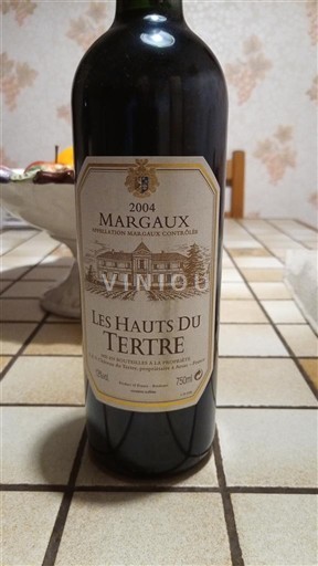 Bordeaux Margaux Les Hauts du Tertre 2004