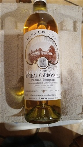Bordeaux Pessac-Léognan Grand Cru Château Carbonnieux 1998