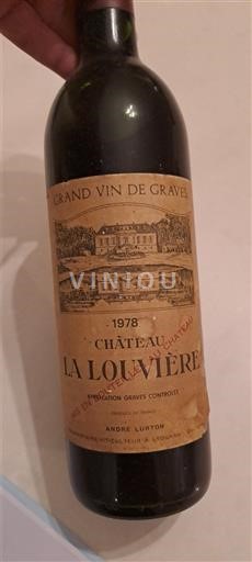 Bordeaux Graves Château La Louvière 1978