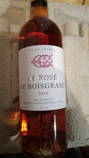 Sudoeste Não especificado Boisgrand Le Rosé de Boisgrand 2016