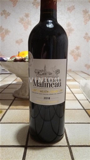 Burdeos Saint-Émilion Gran Cru Château Malineau 2018