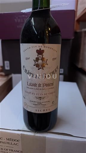 Bordéus Lalande-de-Pomerol Château Gachet 1998