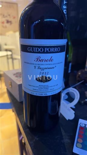 Piëmont Barolo Guido Porro V. Lazzairasco 2012