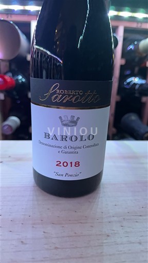 Piamonte Barolo Roberto Sarotto San Ponzio 2018