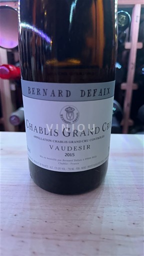 Borgoña Chablis Grand Cru Bernard Defaix Vaudésir 2015