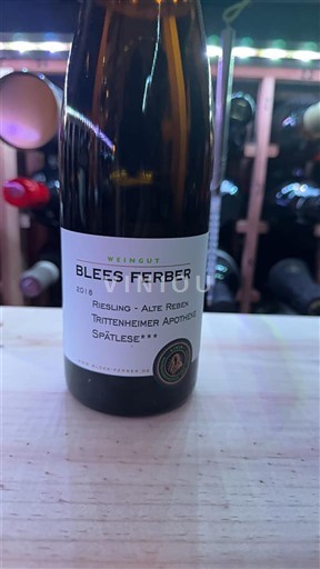 Mosel Blees Ferber Riesling Alte Reben trittenheimer apotek 2018
