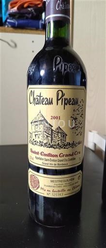 Bordeaux Saint-Émilion Grand Cru Grand Cru Château Pipeau 2001