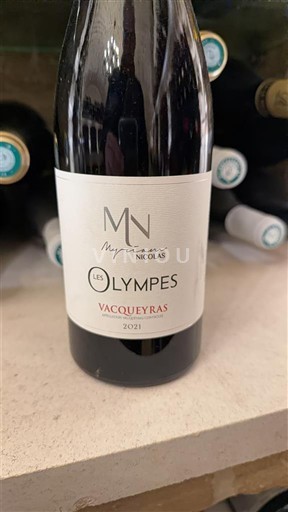 Weine Rouge sec Les OlympeS Meynard Nicolas 2021 Frankreich Rhônetal Vacqueyras AOC
