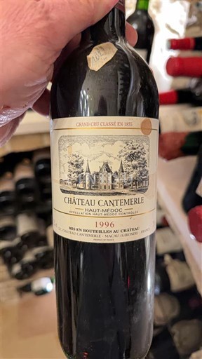 Bordeaux Haut-Médoc Grand Cru Château Cantemerle 1996