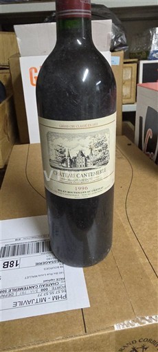 Bordeaux Haut-Médoc Grand Cru Château Cantemerle 1996