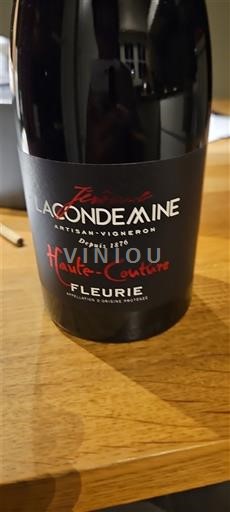 Beaujolais Fleurie Lacondemine Haute-Couture Neročník