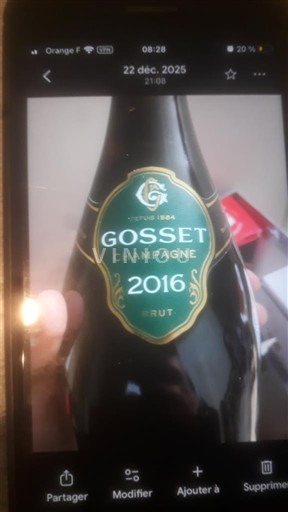 Champagne Gosset 2016