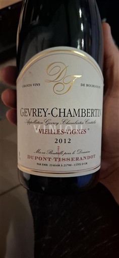 Burgundsko Gevrey-Chambertin Dupont-Tisserandot Vieilles Vignes 2012