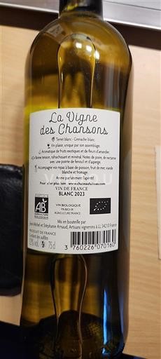 Sudoeste Não especificado La Vigne des Chansons 2023