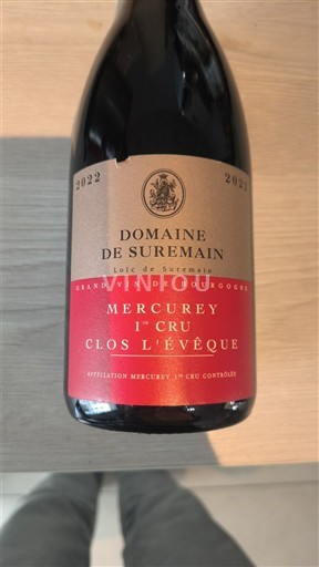 Burgundsko Mercurey Premier Cru Domaine Suremain Clos L'Evêque 2022