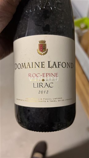 Rhône-dalen Lirac Domaine Lafond Roc-Épine 2012