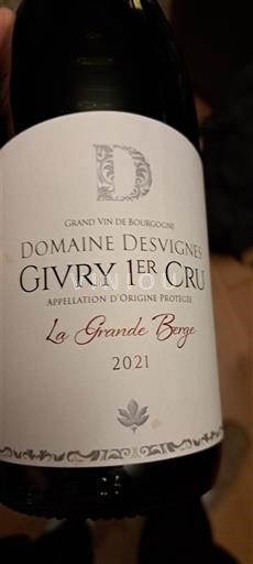 Bourgogne Ospecificerad Premier Cru Domaine Svignes La Grande Berge 2021