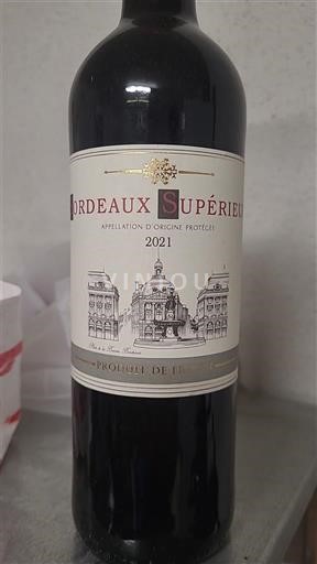 Bordeaux Bordeaux supérieur Prahecq 2021