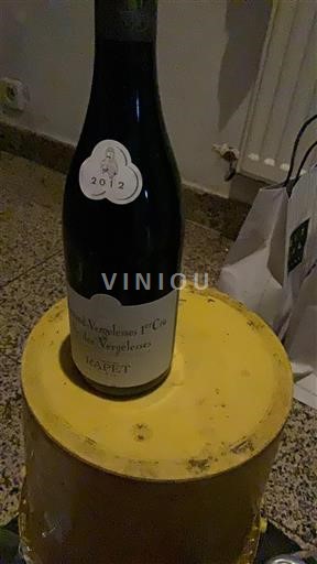 Bourgogne Pernand-Vergelesses Premier Cru Rapet 2012