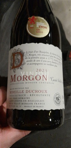 Beaujolais Morgon Mireille Ducroux Vieilles Vignes 2023