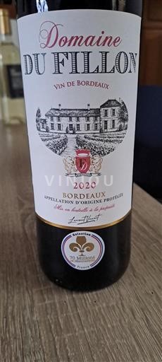 Bordeaux Domaine Fillon 2020