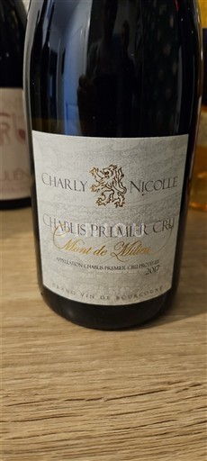 Burgundsko Chablis Premier Cru Charly Nicolle Mont de Milieu 2017