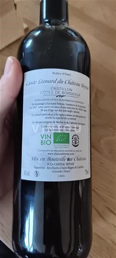 Bordeaux Castillon-côtes-de-bordeaux Château Beynat Léonard du Château Beynat 2022