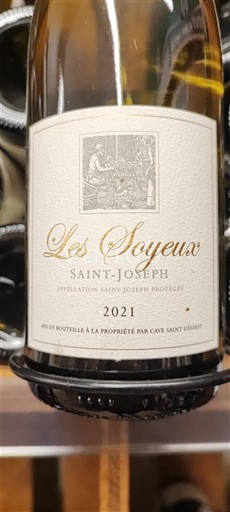Rhône-dalen Saint-Joseph Cave Saint Désirat Les Soyeux 2021
