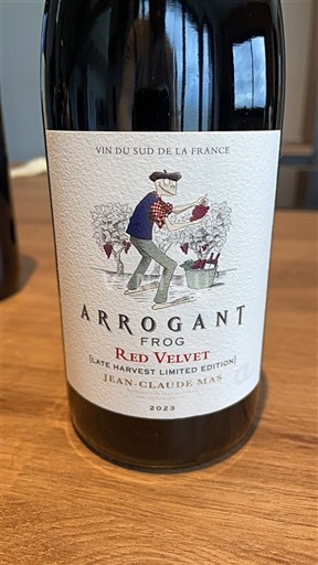 Languedoc in Roussillon Pays d'Oc Arrogant Frog Red Velvet Late Harvest Limited Edition 2023