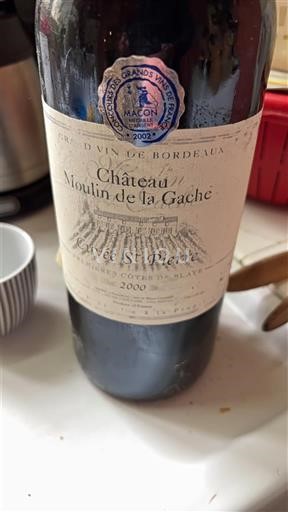 Bordeaux Château Moulin de la Gaché St Pierre 2000