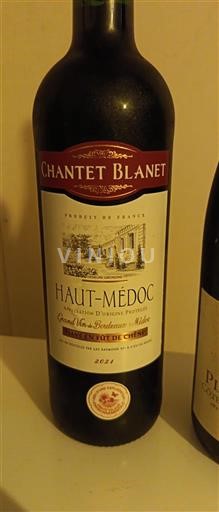 Bordeaux Haut-Médoc Chantet Blanet 2021